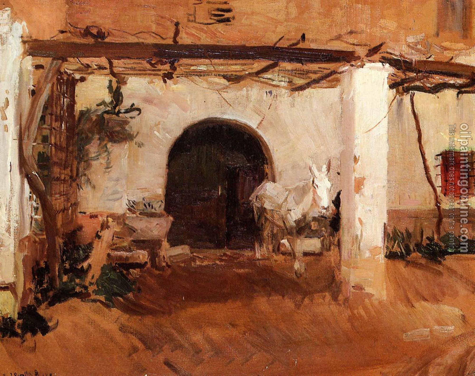 Joaquin Sorolla y Bastida - Casa de Huerta Valencia study